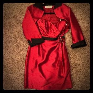 Cocktail dress with Matching Bolero jacket.